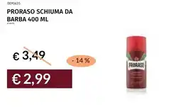 Prezzemolo e Vitale PRORASO SCHIUMA DA BARBA offerta