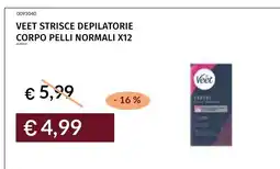 Prezzemolo e Vitale VEET STRISCHE DEPILATORIE CORPO PELLI NORMALI offerta