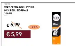 Prezzemolo e Vitale VEET CREMA DEPILATORIA MEN PELLI NORMALI offerta