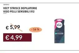 Prezzemolo e Vitale VEET STRISCE DEPILATORIE VISO PELLI SENSIBILI offerta