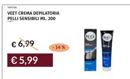 Prezzemolo e Vitale VEET CREMA DEPILATORIA PELLI SENSIBILI offerta