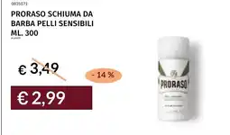 Prezzemolo e Vitale PRORASO SCHIUMA DA BARBA PELLI SENSIBILI offerta