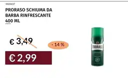 Prezzemolo e Vitale PRORASO SCHIUMA DA BARBA RINFRESCANTE offerta