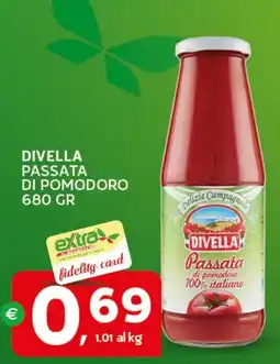 Extra Supermercati Divella Passata di Pomodoro offerta