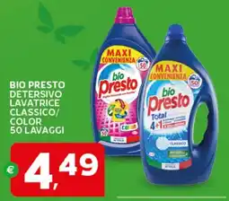 Extra Supermercati bio Presto Detersivo Lavatrice offerta