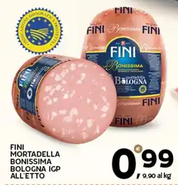 Extra Supermercati FINI MORTADELLA BONISSIMA offerta