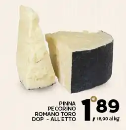Extra Supermercati PINNA PECORINO ROMANO TORO DOP - ALL'ETTO offerta