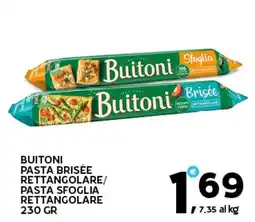 Extra Supermercati Buitoni Pasta Brisée/ Pasta Sfoglia Rettangolare offerta