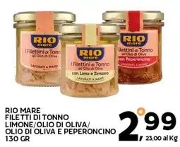 Extra Supermercati RIO MARE FILETTI DI TONNO offerta