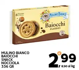 Extra Supermercati MULINO BIANCO BAIOCCHI SNACK NOCCIOLA offerta