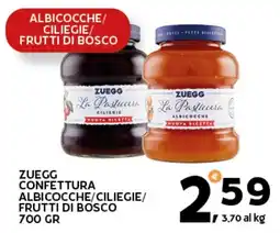 Extra Supermercati ZUEGG CONFETTURA ALBICOCCHE/CILIEGIE/FRUTTI DI BOSCO offerta