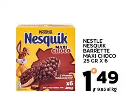 Extra Supermercati Nestlé Nesquik Barrette Maxi Choco offerta