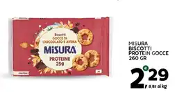 Extra Supermercati Biscotti Gocce di Cioccolato e Avena Misura offerta