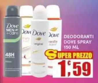 Maury's DEODORANTI DOVE SPRAY offerta