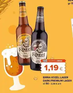 Tigre Birra Kozel Lager Dark/Premium Lager offerta