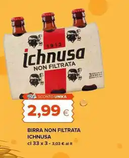 Tigre Birra non filtrata Ichnusa offerta