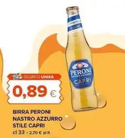 Tigre Birra Peroni Nastro Azzurro Stile Capri offerta
