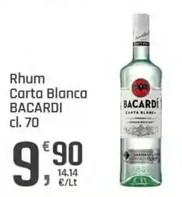 Supermercati Dok Rhum Carta Blanca BACARDI offerta