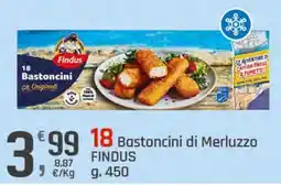 Supermercati Dok Bastoncini di Merluzzo FINDUS offerta
