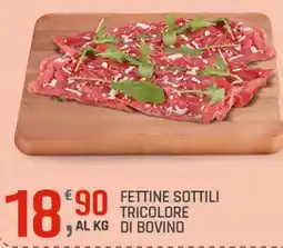 Supermercati Dok Fettine sottili tricolore di bovino offerta