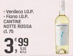Supermercati Dok Verdeca I.G.P. Fiano I.G.P. CANTINE NOTTE ROSSA offerta