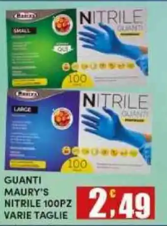 Maury's Guanti Maury's Nitrile offerta