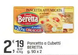 Supermercati Dok Pancetta a Cubetti BERETTA offerta