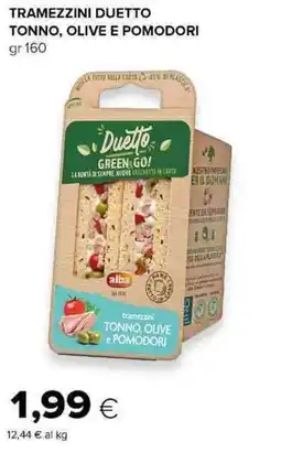 Tigre Duetto tramezzini TONNO, OLIVE e POMODORI offerta
