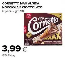 Tigre Cornetto Max Algida offerta