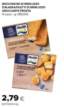 Tigre Bocconcini di merluzzo d'alaska/Fillettidi merluzzo croccante frosta offerta