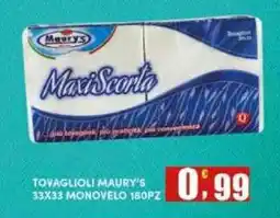 Maury's Tovaglioli Maury's MaxiScorta offerta