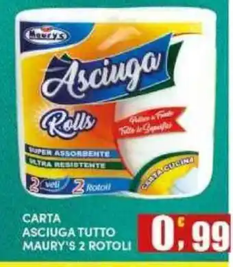 Maury's Asciuga Rolls MAURY'S offerta