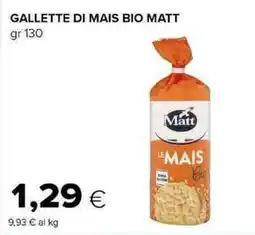 Tigre Gallette di mais bio Matt offerta