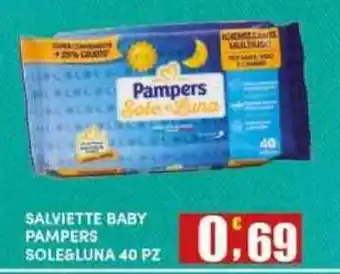 Maury's Salviette baby Pampers Sole&Luna offerta
