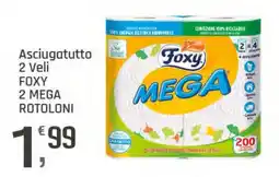 Supermercati Dok Asciugatutto 2 Veli FOXY 2 MEGA ROTOLONI offerta