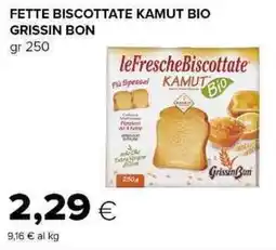 Tigre Fette biscottate Kamut bio Grissin Bon offerta