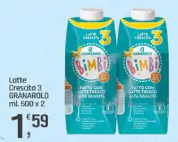 Supermercati Dok Latte Crescita 3 GRANAROLO offerta