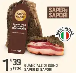 Supermercati Dok Guanciale di suino Saper di Sapori offerta
