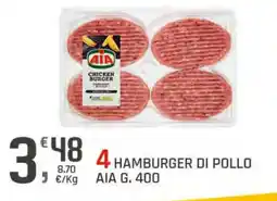 Supermercati Dok HAMBURGER DI POLLO AIA offerta