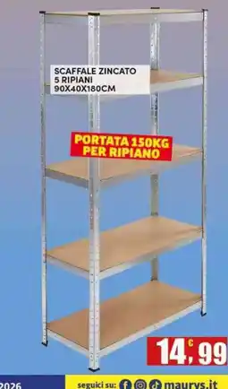 Maury's Scaffale zincato offerta
