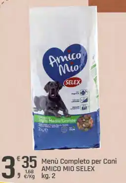 Supermercati Dok Menù Completo per Cani AMICO MIO SELEX offerta