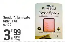 Supermercati Dok Spada Affumicato PRIVILEGE offerta