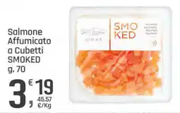 Supermercati Dok Salmone Affumicato a Cubetti SMOKED offerta