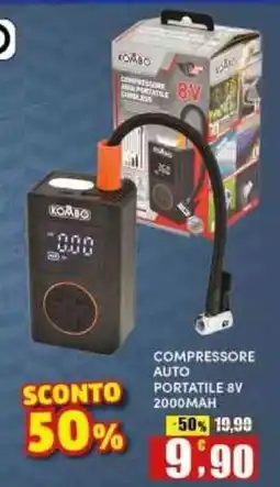 Maury's KOMBO COMPRESSORE AUTO PORTATILE 8V offerta