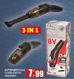 Maury's Kombo aspirabriciole cordless 8V 1800MAH offerta