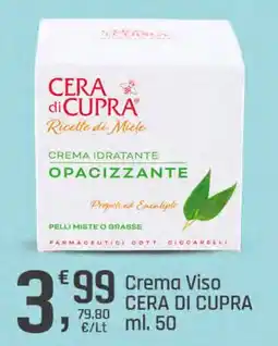 Supermercati Dok Crema viso Cera di Cupra offerta