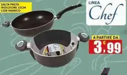 Maury's LINEA Chef SALTA PASTA INDUZIONE 32CM CON MANICO offerta