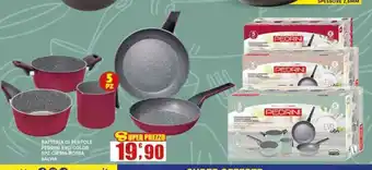 Maury's Batteria di pentole pedrini evo color offerta