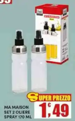Maury's MA MAISON SET 2 OLIERE SPRAY offerta