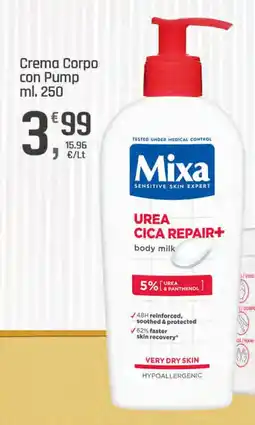 Supermercati Dok Mixa Crema Corpo con Pump offerta